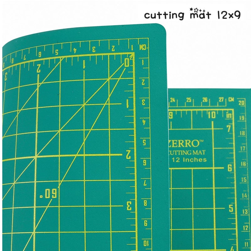 ZERRO Cutting Mat, Self Healing Rotary Cutting Mat 12" x 9" Professional Double-Sided Thick Non-Slip Mat for Quilting Sewing Crafts Art Projects (A4) - Image 3